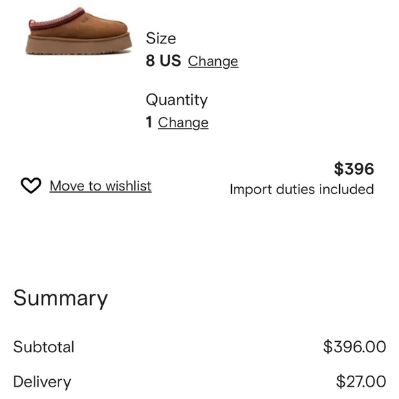 UGG TAZZ CHESTNUT Size 8 Brand NEW IN BOX never even taken out of box - Picture 6 of 7